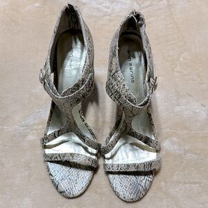 Ann Marino snake skin women t-strap heel